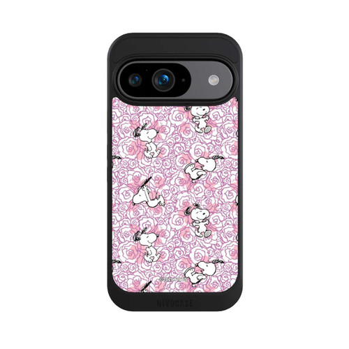 Google Pixel 9 NIVOcore Peanuts Pink Roses Pattern