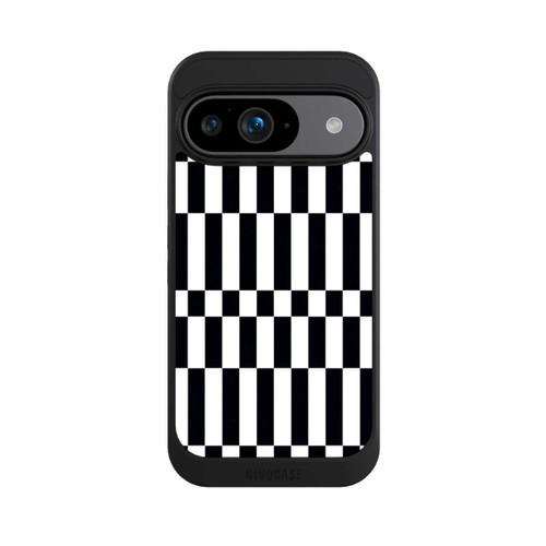 Google Pixel 9 NIVOcore Checked Abstract Bold Black and White Color Block