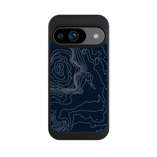 Google Pixel 9 NIVOcore Berg Höhenlinien Dunkel