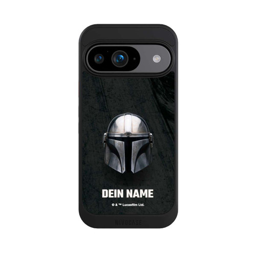 Google Pixel 9 NIVOcore Star Wars Mandalorian Black Helmet Personalisierbar