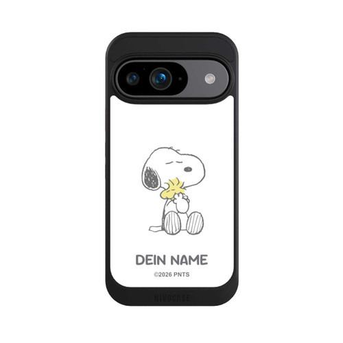 Google Pixel 9 NIVOcore Snoopy And Woodstock Cuddling Personalisierbar