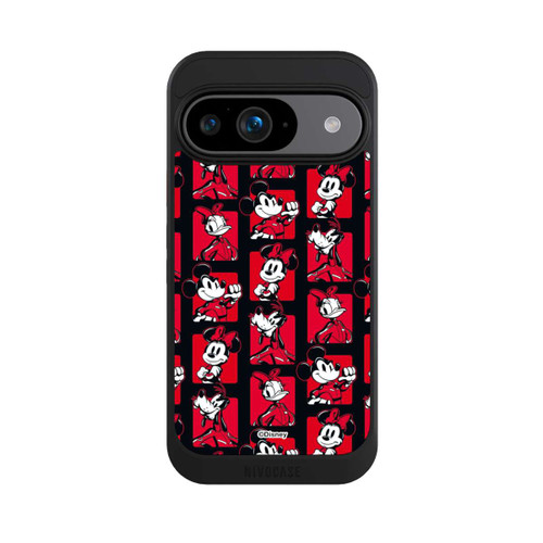 Google Pixel 9 NIVOcore Micky Maus Racing Muster Rot
