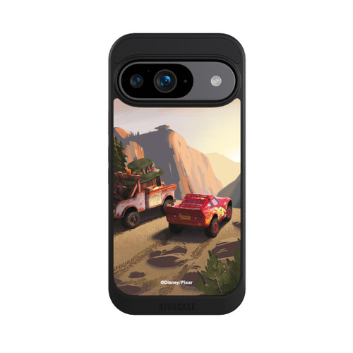 Google Pixel 9 NIVOcore Disney Pixar Cars Sonnenuntergang Lightning McQueen und Hook