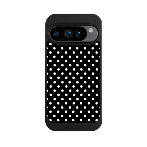 Google Pixel 9 Pro NIVOcore Polka Dots Schwarz und Weiß