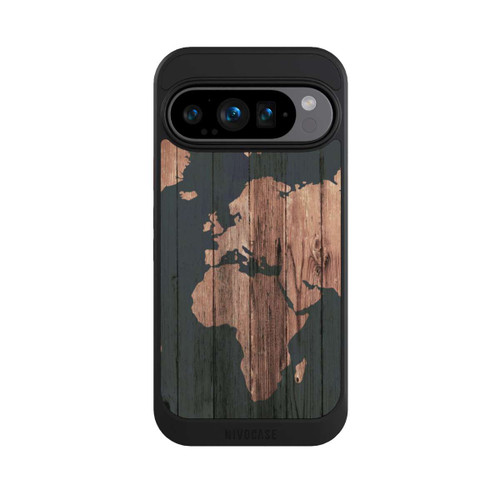 Google Pixel 9 Pro NIVOcore Wooden World Map