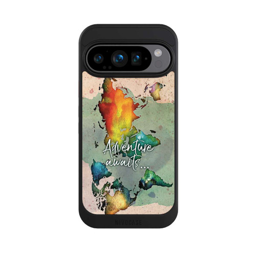 Google Pixel 9 Pro NIVOcore Bunte Weltkarte