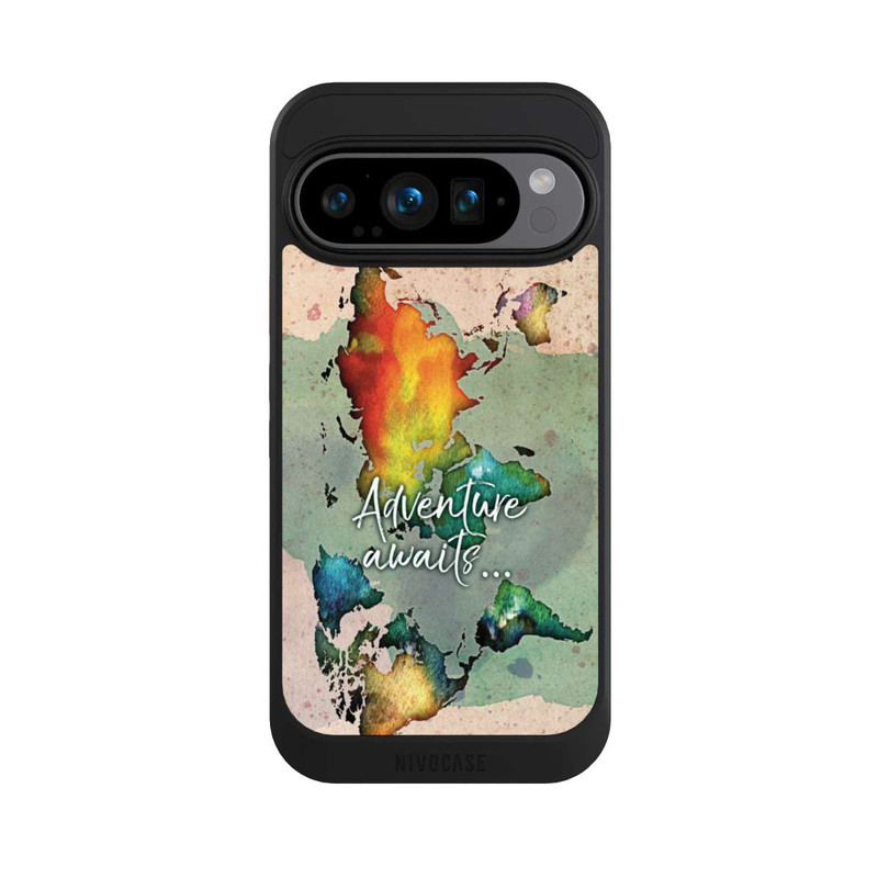 Pixel 9 Pro NIVOcore Bunte Weltkarte