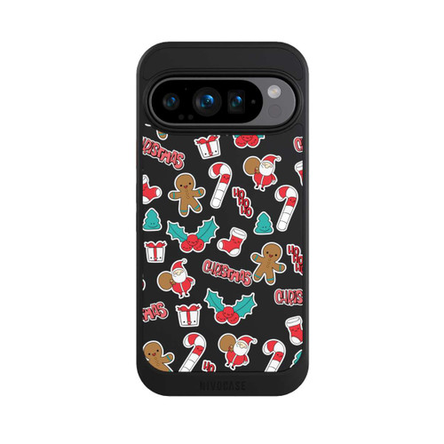 Google Pixel 9 Pro NIVOcore Christmas Pattern transparent