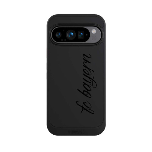 Google Pixel 9 Pro NIVOcore Schwarzes FCB Girlmotiv - ohne Hintergrund