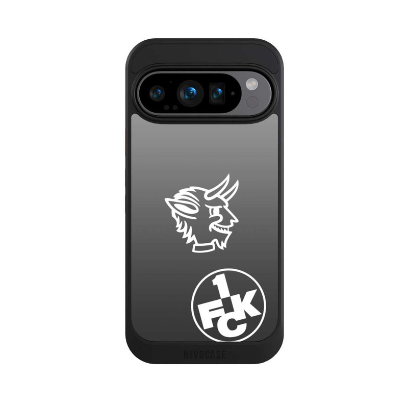 Pixel 9 Pro NIVOcore Teufelskopf FCK auf Schwarz