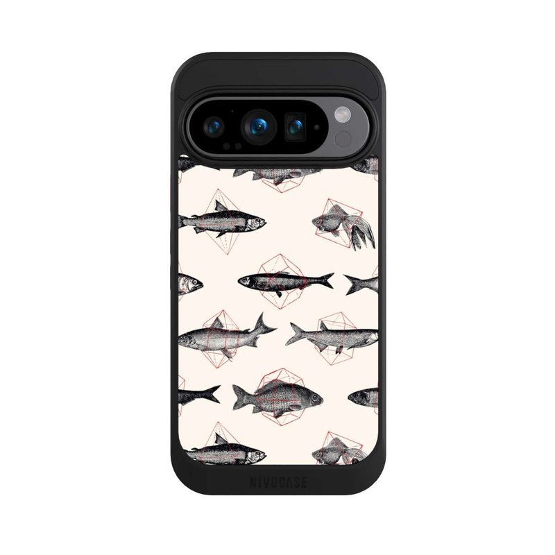 Pixel 9 Pro NIVOcore Fische in Geometrie