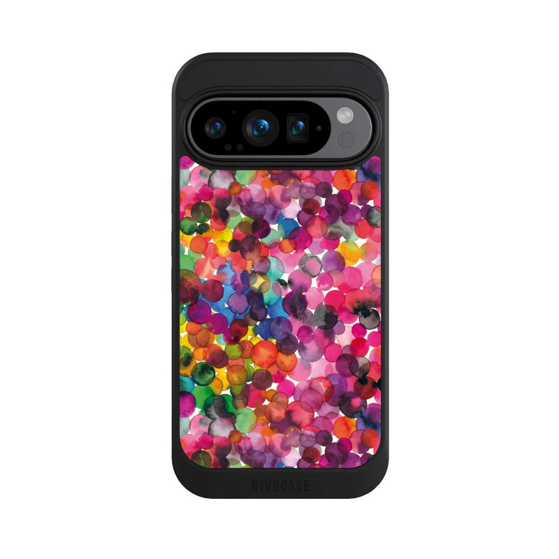 Pixel 9 Pro NIVOcore Überlappende Aquarellpunkte