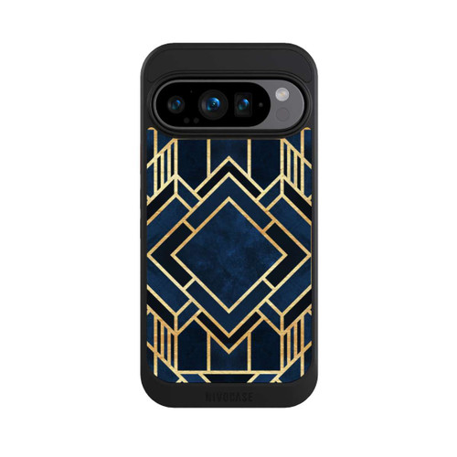 Google Pixel 9 Pro NIVOcore Kunst Deko Blau Golddruck