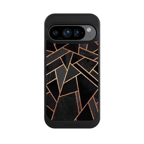 Google Pixel 9 Pro NIVOcore Schwarze Nacht Gold Druck