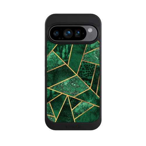 Google Pixel 9 Pro NIVOcore Tief Smaragdgrün Golddruck