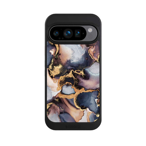 Google Pixel 9 Pro NIVOcore Verträumte Tinte Grau-Golddruck
