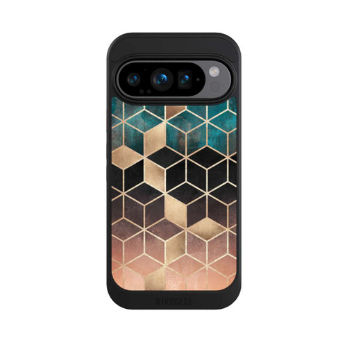 Google Pixel 9 Pro NIVOcore Ombre Traum Würfel Gold Druck