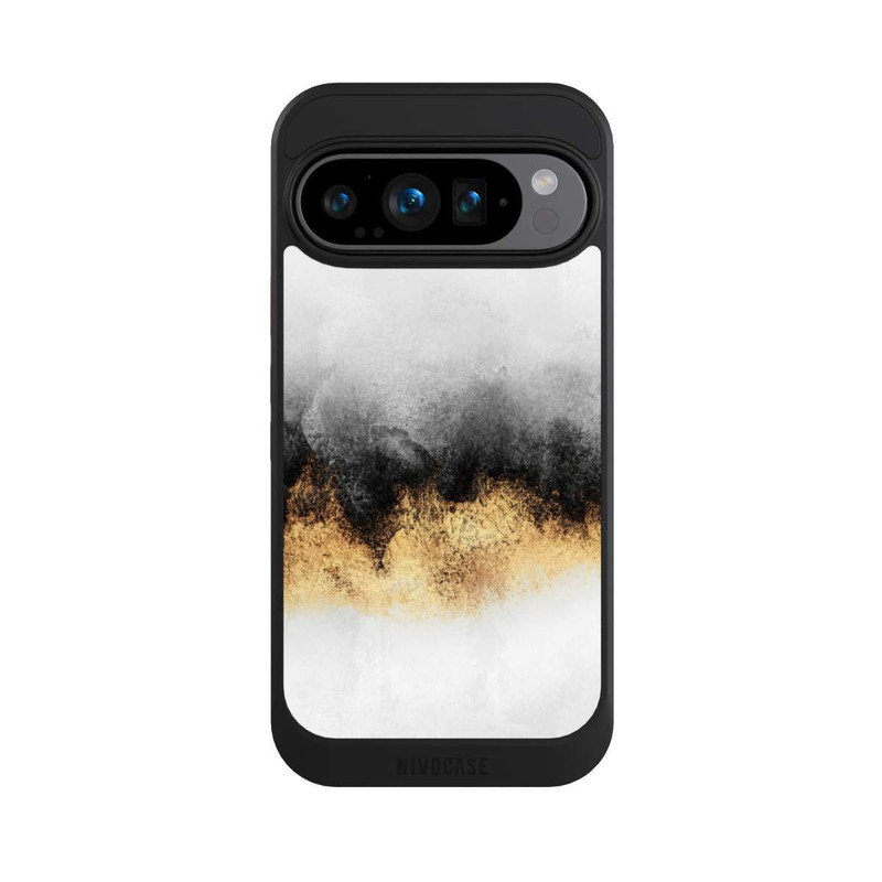 Pixel 9 Pro NIVOcore Grauer Himmelstaub Golddruck