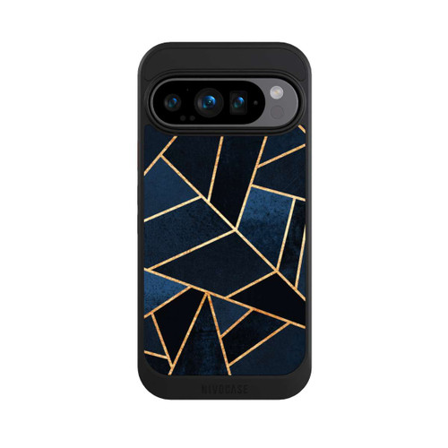 Google Pixel 9 Pro NIVOcore Navy Stein Golddruck