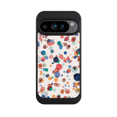 Google Pixel 9 Pro NIVOcore Tropfen Aquarell Textur Blau Gelb