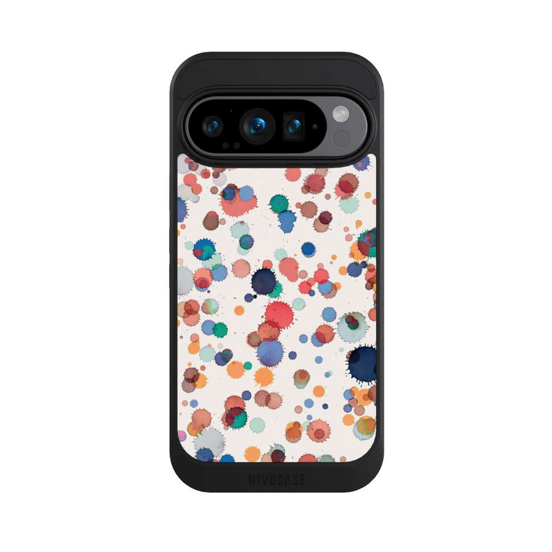Pixel 9 Pro NIVOcore Tropfen Aquarell Textur Blau Gelb