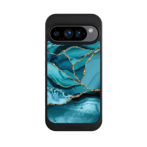 Google Pixel 9 Pro NIVOcore Eisblaue Marmor Landschaft