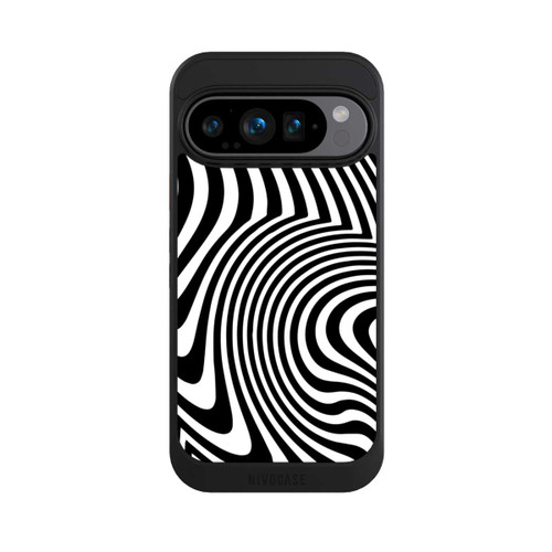 Google Pixel 9 Pro NIVOcore schwarz-weiße Wellen