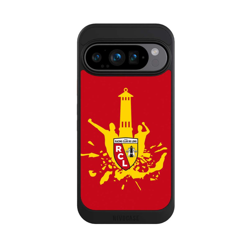 Pixel 9 Pro NIVOcore Tour RCL jaune sur rouge