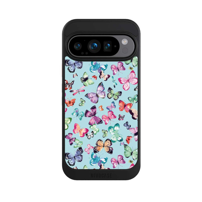 Pixel 9 Pro NIVOcore Butterflies Pink Orange Blue