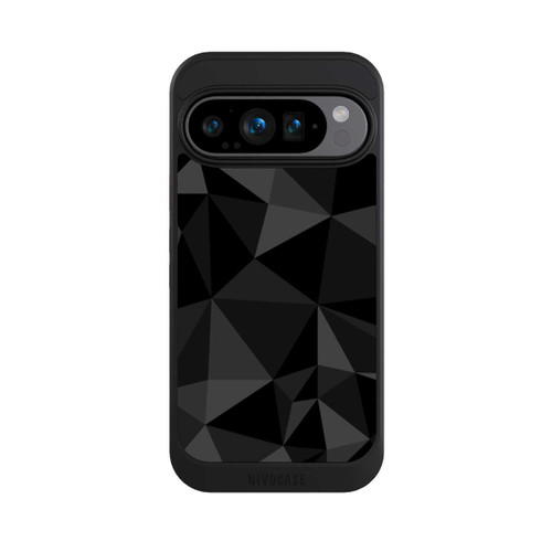 Google Pixel 9 Pro NIVOcore Polygonmuster schwarz