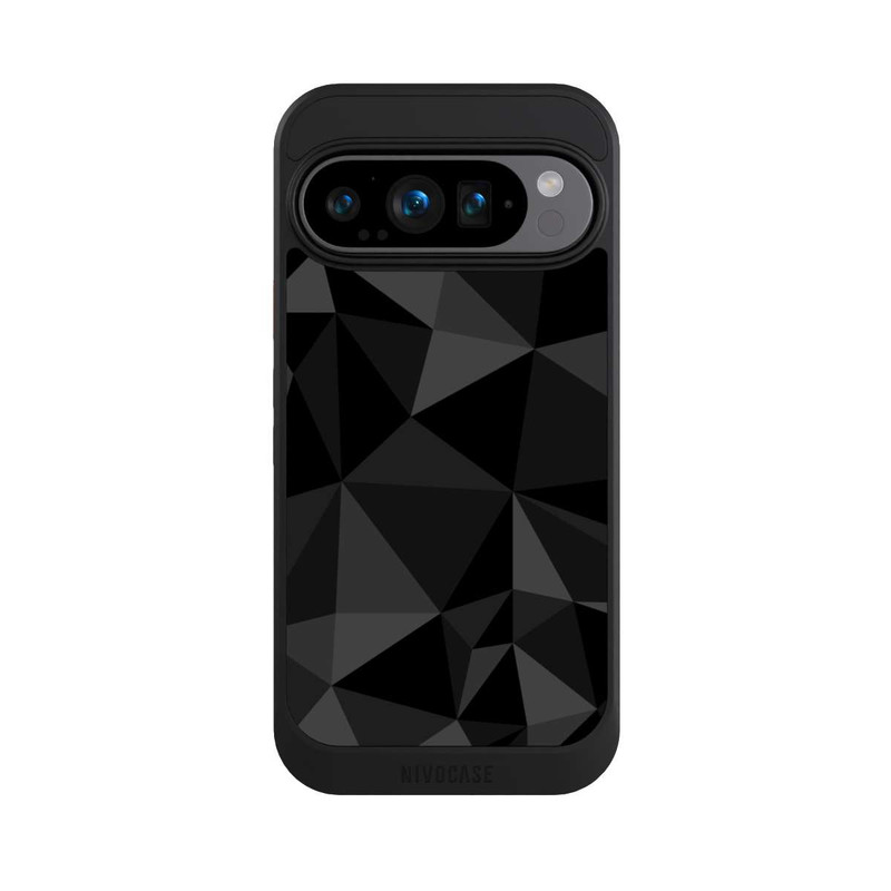 Pixel 9 Pro NIVOcore Polygonmuster schwarz