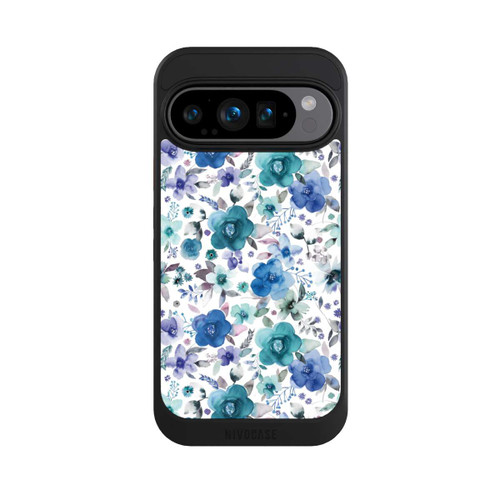 Google Pixel 9 Pro NIVOcore Winterblumensträuße Blau