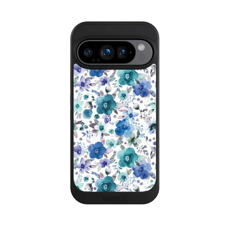 Pixel 9 Pro NIVOcore Winterblumensträuße Blau