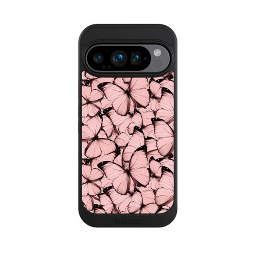 Google Pixel 9 Pro NIVOcore Pink Butterfly Pattern
