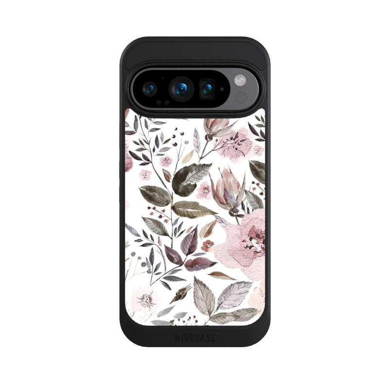 Pixel 9 Pro NIVOcore Aquarell braune Rosenblüten