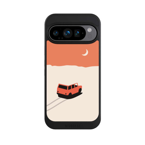 Google Pixel 9 Pro NIVOcore Auto in der Wüste