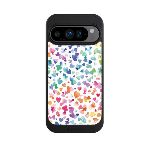 Google Pixel 9 Pro NIVOcore Liebesherzen aquarell