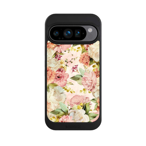 Google Pixel 9 Pro NIVOcore Flower Frame Peonies beige