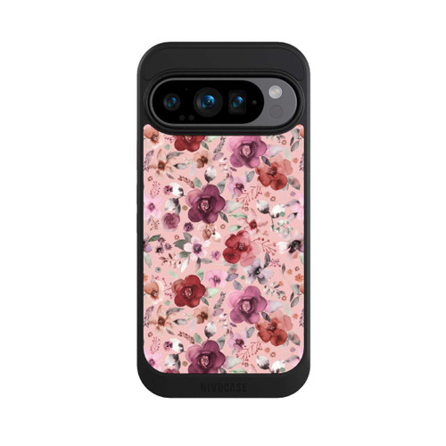 Google Pixel 9 Pro NIVOcore Üppiger romantischer Blumenstrauß rosa