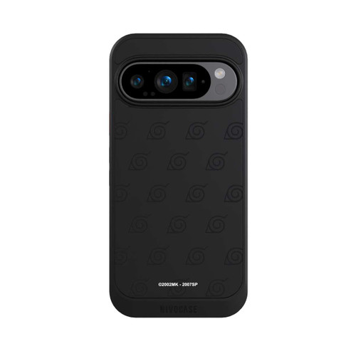 Google Pixel 9 Pro NIVOcore Schwarzes Konoha-Muster Transparent