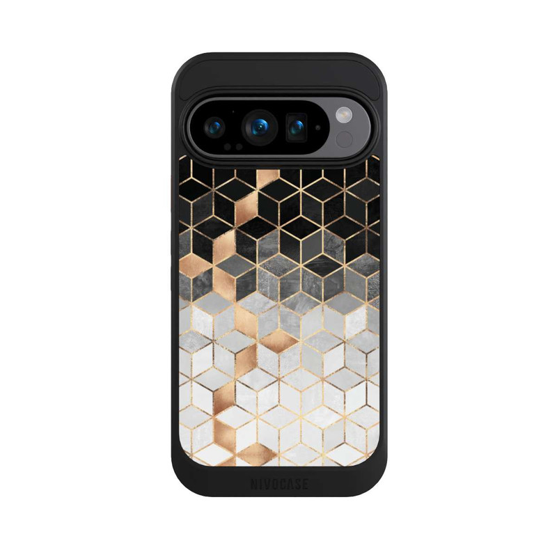 Pixel 9 Pro NIVOcore Würfel dunkel und gold