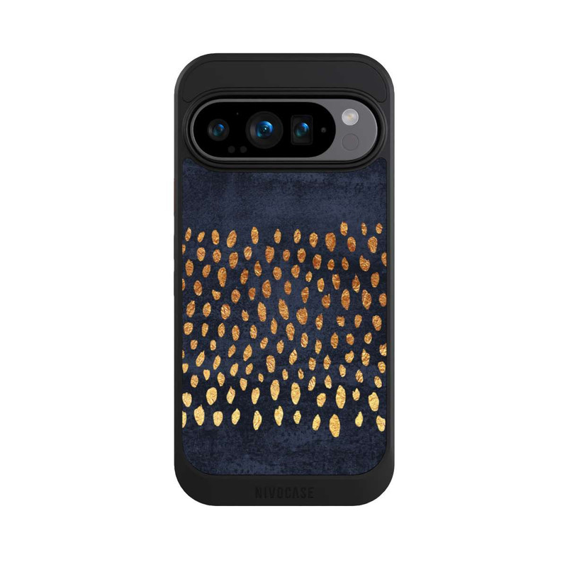 Pixel 9 Pro NIVOcore Muster Gold und Marine