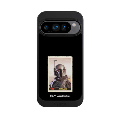 Google Pixel 9 Pro NIVOcore Boba Fett Badges Schwarzer Hintergrund