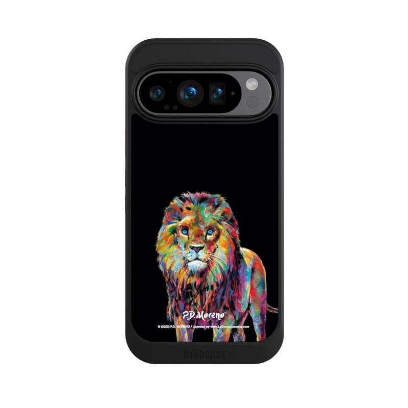 Pixel 9 Pro NIVOcore Löwe Bunte Kunst von P.D. Moreno