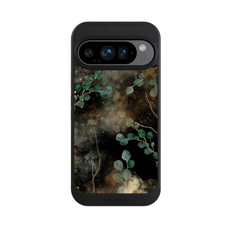 Pixel 9 Pro NIVOcore Eucalyptus en Fond