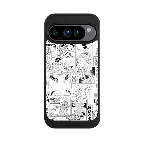 Google Pixel 9 Pro NIVOcore Asterix Comic Schwarz und Weiß
