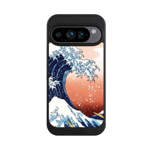 Google Pixel 9 Pro NIVOcore La Grande Vague de Kanagawa Rouge