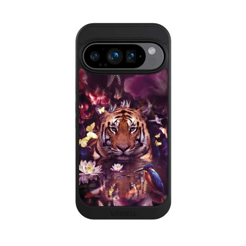 Google Pixel 9 Pro NIVOcore Tiger Blumenrahmen