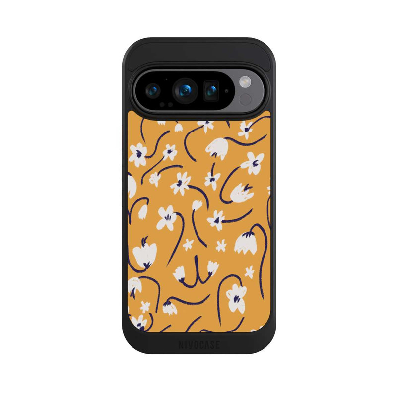 Pixel 9 Pro NIVOcore Pattern Petites Fleurs Jaunes