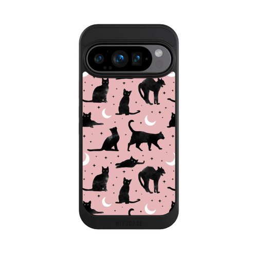 Google Pixel 9 Pro NIVOcore Lune &amp; Chats Fond Rose